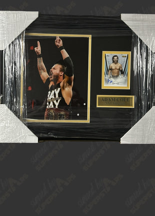 Adam Cole signed Framed Plaque
