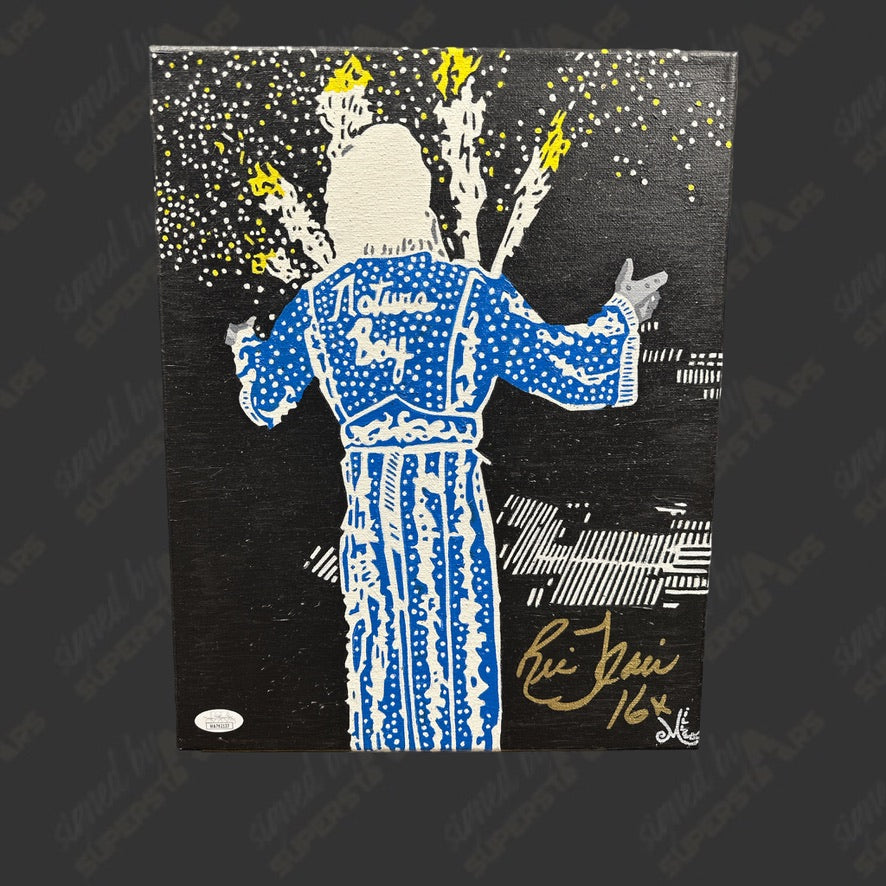 Paint Ric Flair Ric Flair signed 11x14 Hand Painted Canvas Art (w/ JSA) – Signed By ...