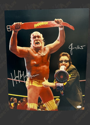 Hulk Hogan & Jimmy Hart dual signed 16x20 Photo (w/ JSA)