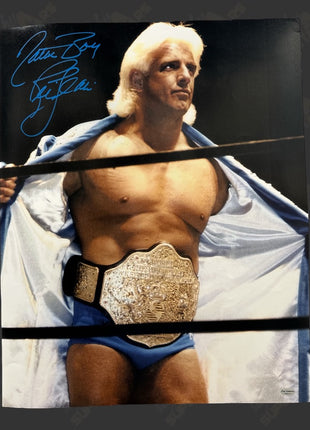 Ric Flair signed 16x20 Photo (w/ Leaf COA)