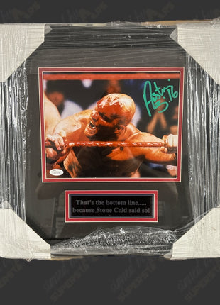 Stone Cold Steve Austin signed Framed Plaque (w/ JSA)