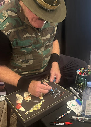Sgt Slaughter signed 11x14 Printed Canvas