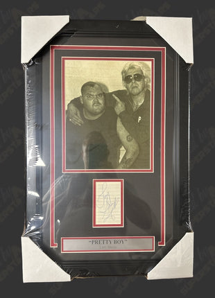 Larry Sharpe signed Framed Plaque