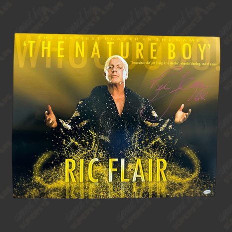 Ric Flair signed 16x20 Photo (w/ Leaf COA)