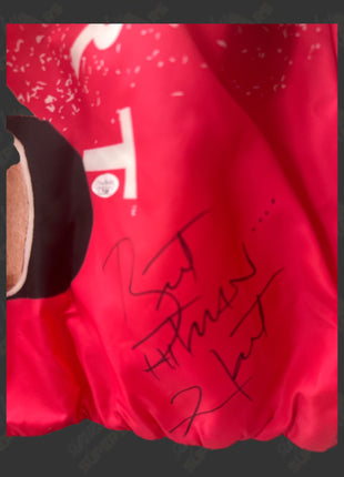 Bret Hart signed Chalk Line Jacket (Size: XXXL w/ JSA)