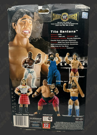 Tito Santana signed WWE Jakks Classic Superstars Action Figure