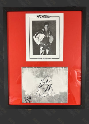 Eddie Guerrero signed Framed Plaque