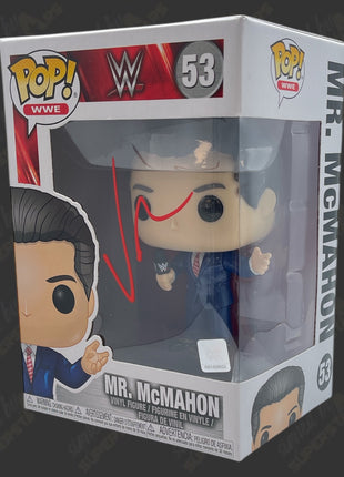 Vince McMahon signed WWE Funko POP Figure #53 (w/ JSA)