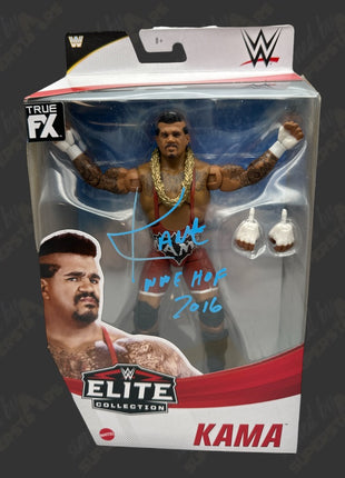 Kama signed WWE Elite Action Figure (Light blue)