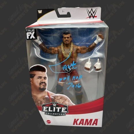 Kama signed WWE Elite Action Figure (Light blue)