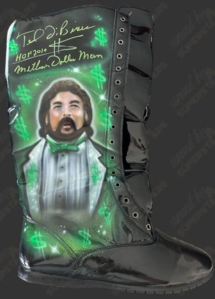 Ted DiBiase signed Replica Wrestling Boot