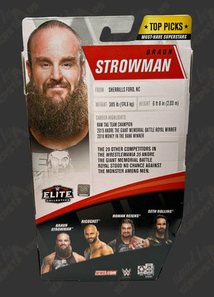 Braun Strowman signed WWE Elite Top Picks Action Figure