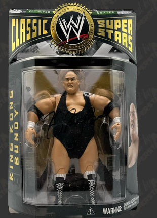 Figura de acción de Jakks Classic Superstars de la WWE firmada por King Kong Bundy