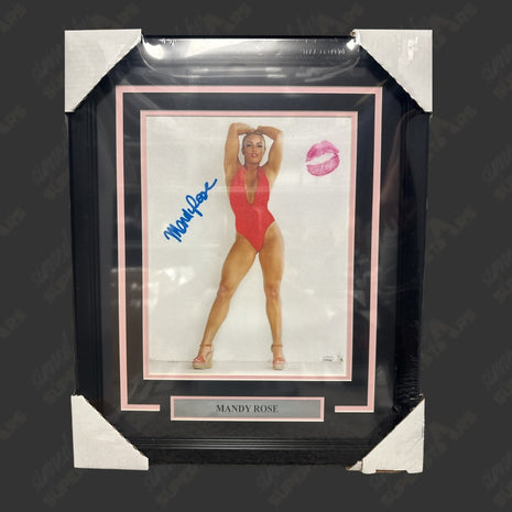 Mandy Rose signed Framed Plaque (w/ JSA)