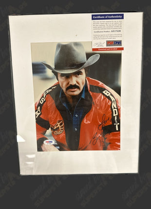 Burt Reynolds signed 8x10 Photo Matted & Framed (w/ PSA)