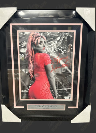 Tiffany Stratton signed Framed Plaque (w/ JSA)