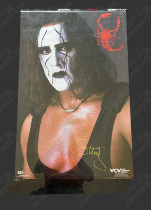 Sting signed official WCW Poster (w/ Beckett)