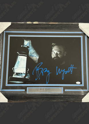 Bray Wyatt signed Framed Plaque (w/ JSA)