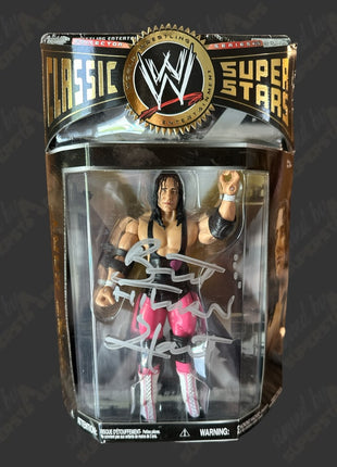 Bret Hart signed WWE Classic Superstars Action Figure