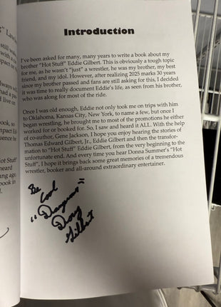Doug Gilbert signed Hot Stuff Eddie Gilbert Book