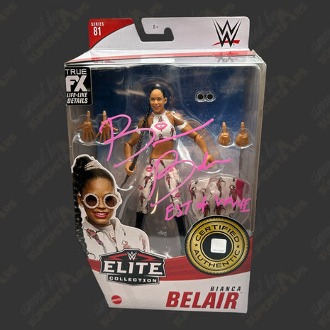 Bianca Belair signed WWE Elite Series 81 Action Figure (w/ JSA)