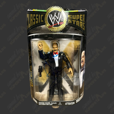 Mean Gene Okerlund signed WWE Classic Superstars Action Figure