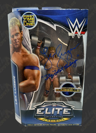Lex Luger signed WWE Elite Flashback Action Figure