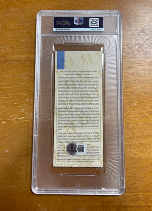 Kurt Angle signed Atlanta 1996 Olympics General Admission Ticket Stub (w/ PSA)