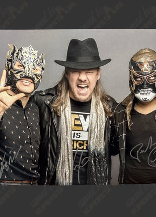 Chris Jericho, Fenix & Pentagon triple signed 16x20 Photo (w/ Beckett)