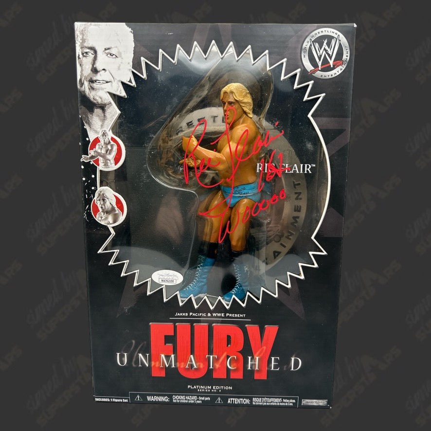 Ric Flair signed WWE Unmatched Fury Action Figure – Signed By Superstars