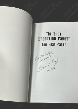 Ivan Koloff signed Is that Wrestling Fake? Book