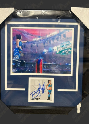 Bayley signed Framed Plaque