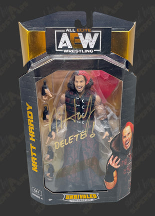 Matt Hardy signed AEW Unrivaled Series 4 Action Figure