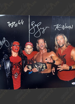 Sting, Kevin Nash, Lex Luger & Konnan multi-signed 16x20 Photo (w/ PSA)