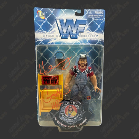 Henry Godwinn signed WWF Jakks Shotgun Saturday Night Action Figure