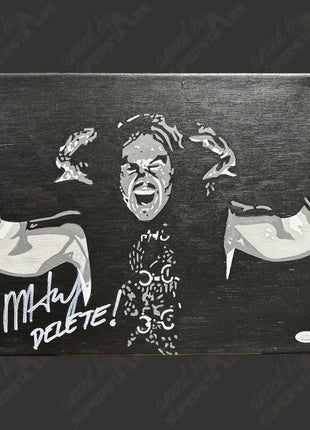 Matt Hardy signed 12x16 Hand Painted Canvas Art (w/ JSA)