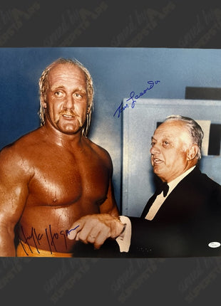 Hulk Hogan & Tommy Lasorda dual signed 16x20 Photo (w/ JSA)
