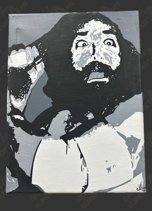Bruiser Brody un-signed 12x16 Hand Painted Canvas Art