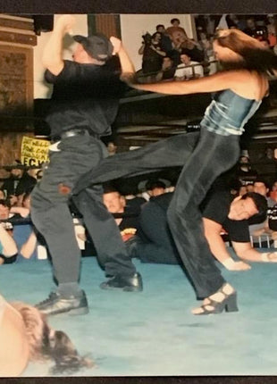 Auction:  Beulah McGillicutty's ECW Ring Worn Turqoise Blue Top