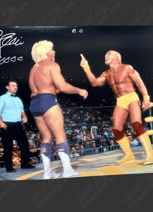 Ric Flair signed 16x20 Photo (w/ Leaf COA)