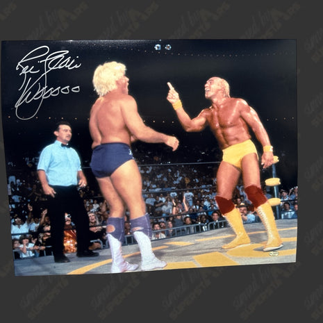 Ric Flair signed 16x20 Photo (w/ Leaf COA)