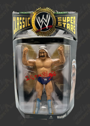 Iron Sheik signed WWE Jakks Classic Superstars Action Figure