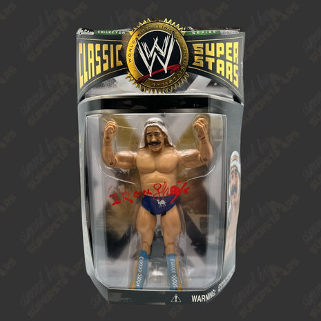 Iron Sheik signed WWE Jakks Classic Superstars Action Figure