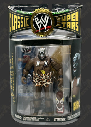 Kamala signed WWE Jakks Classic Superstars Action Figure