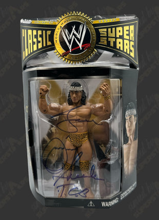 Superfly Jimmy Snuka signed WWE Jakks Classic Superstars Action Figure
