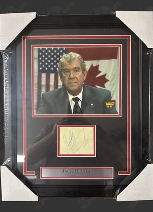 Jack Tunney signed Framed Plaque