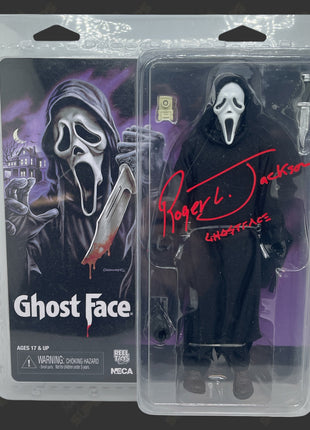 Roger Jackson signed Ghost Face Action Figure