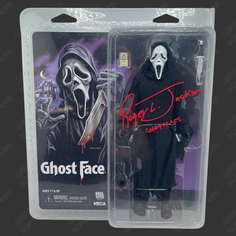 Roger Jackson signed Ghost Face Action Figure