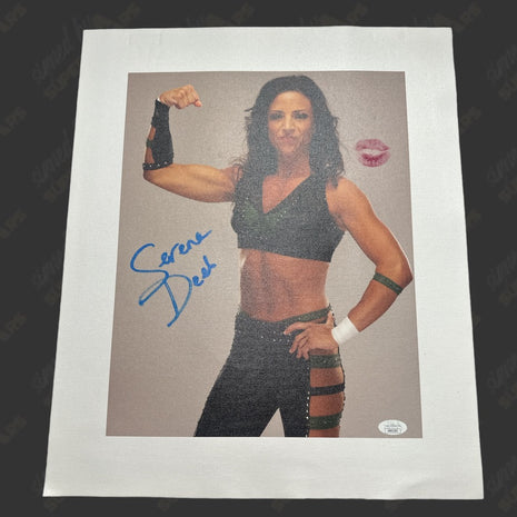 Serena Deeb signed & kissed 16x20 Canvas (w/ JSA)