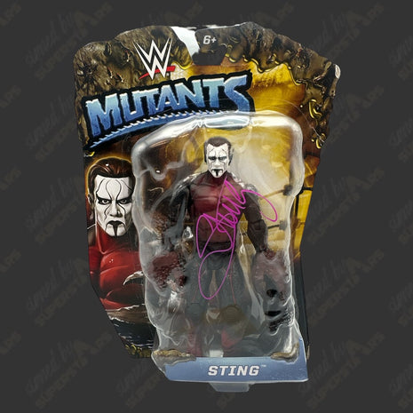 Sting signed WWE Mutants Action Figure